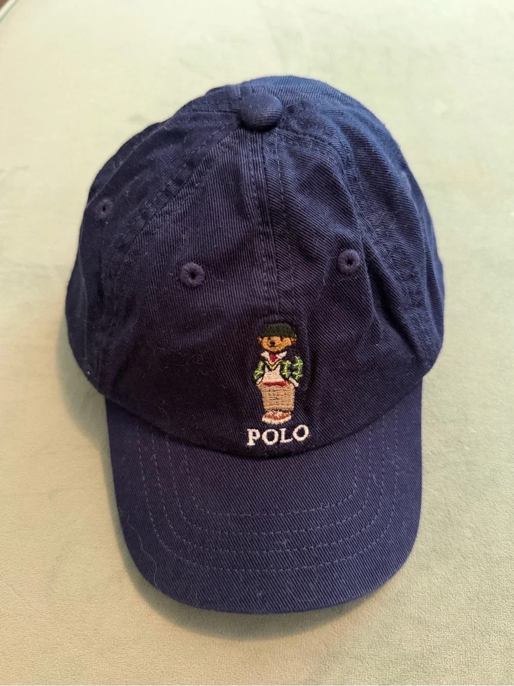 Ralph Lauren Blue Polo Bear Baby Cap Hat